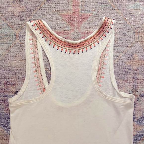 EUC J Crew Beaded and Embroidered Tank Top - Picture 3 of 5